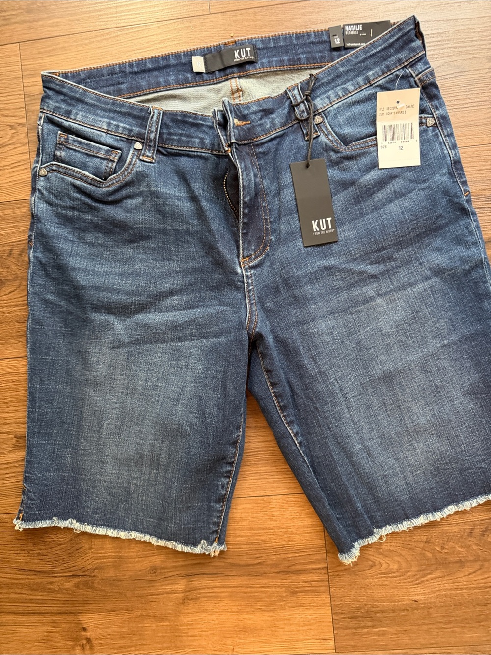 Kut from the Kloth Dark Blue Denim Cutoff Shorts
